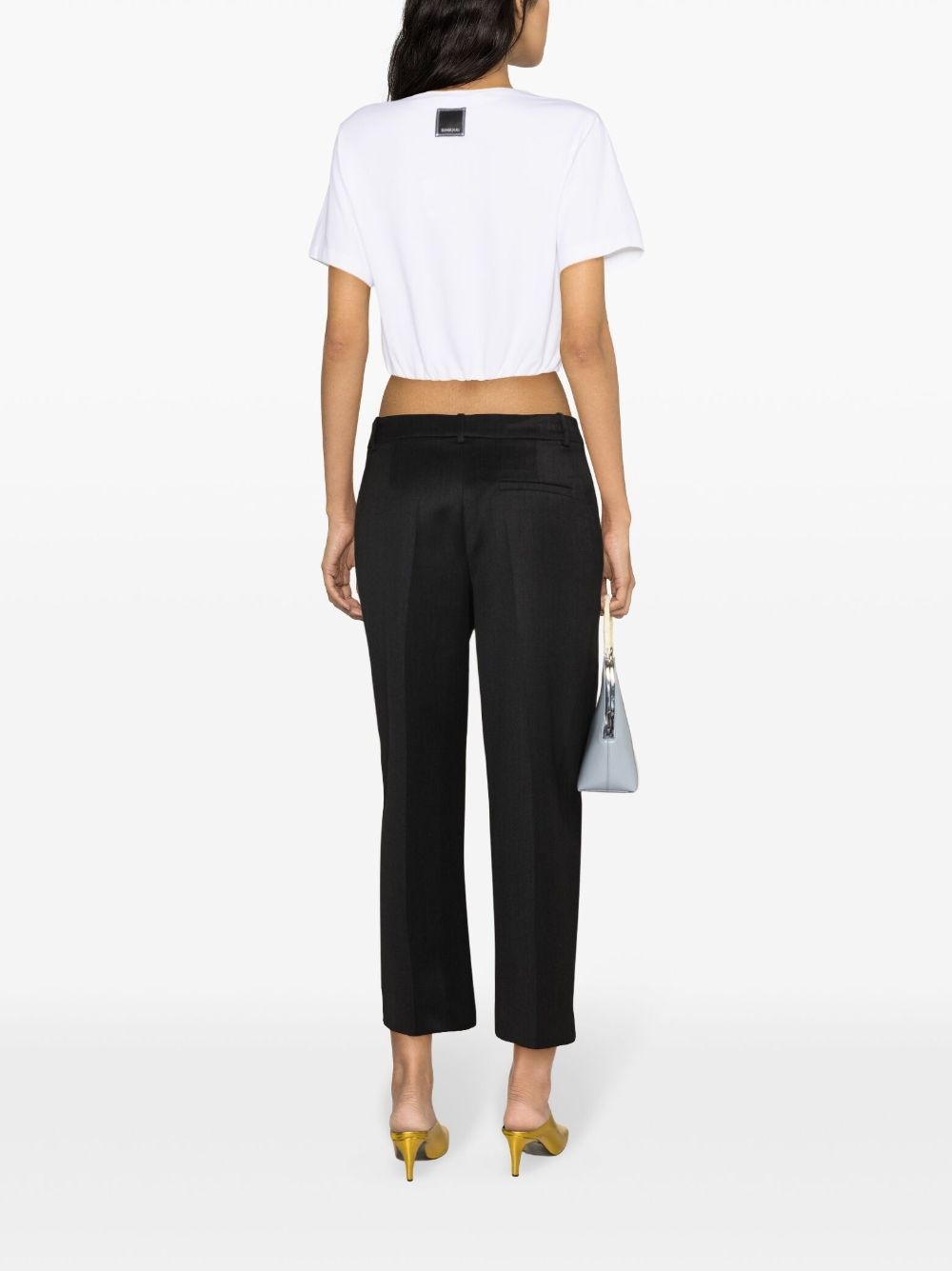 elasticated-waist T-shirt - 4