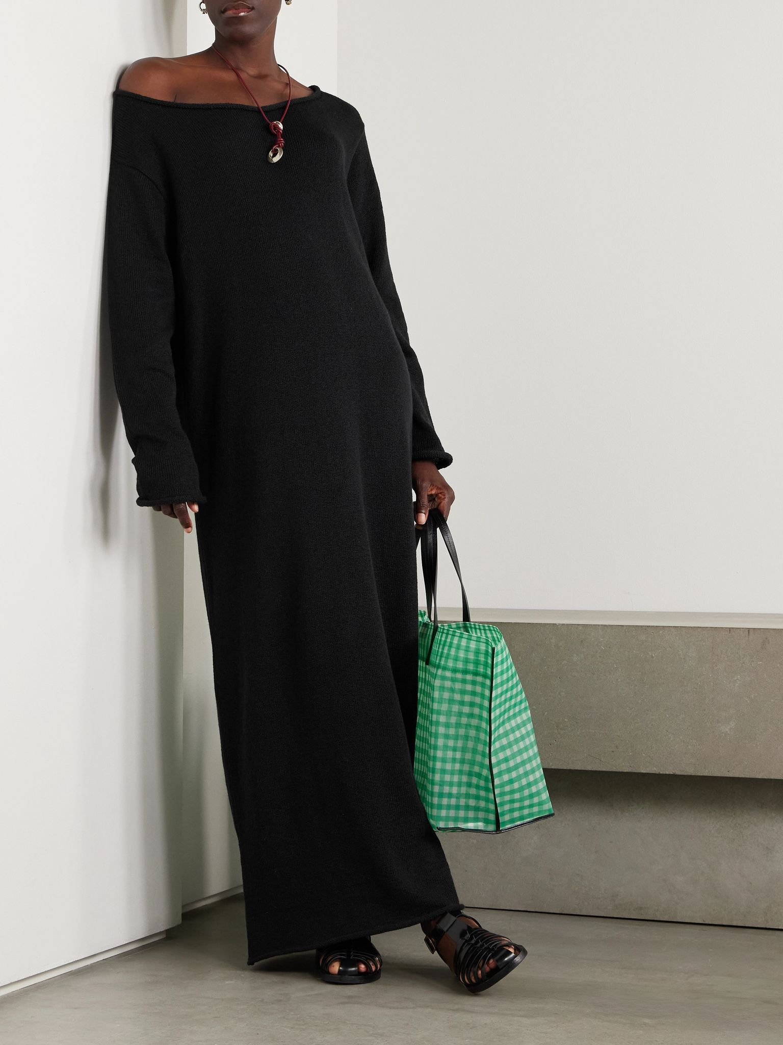 Nora Lite cotton maxi dress Black - 2