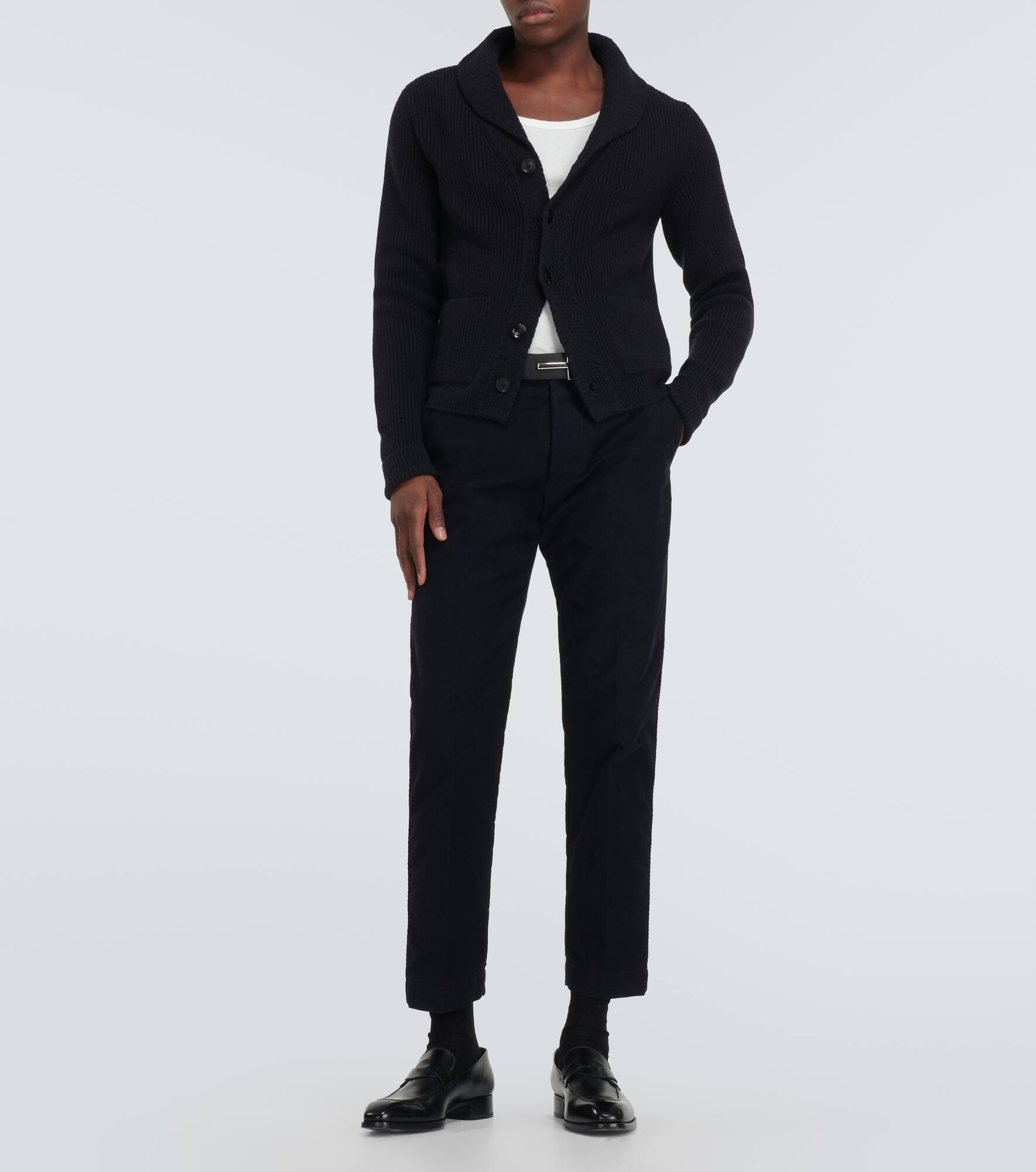 Ribbed-knit cashmere cardigan - 2