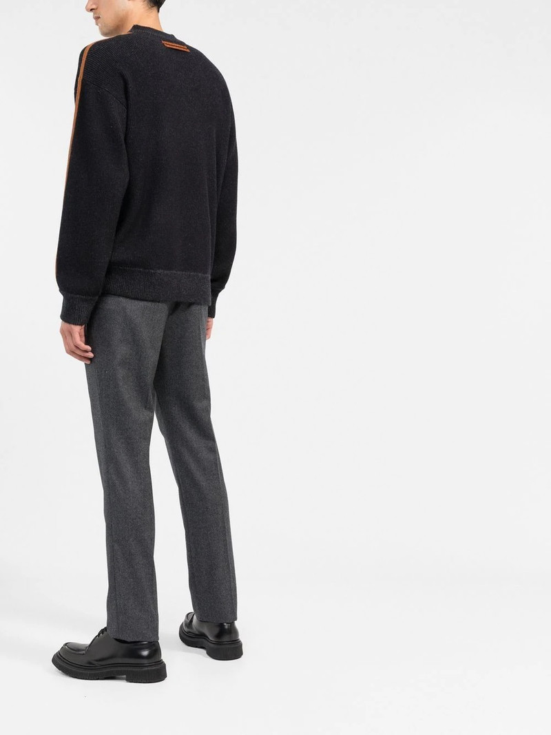 pleat detail tailored trousers 4