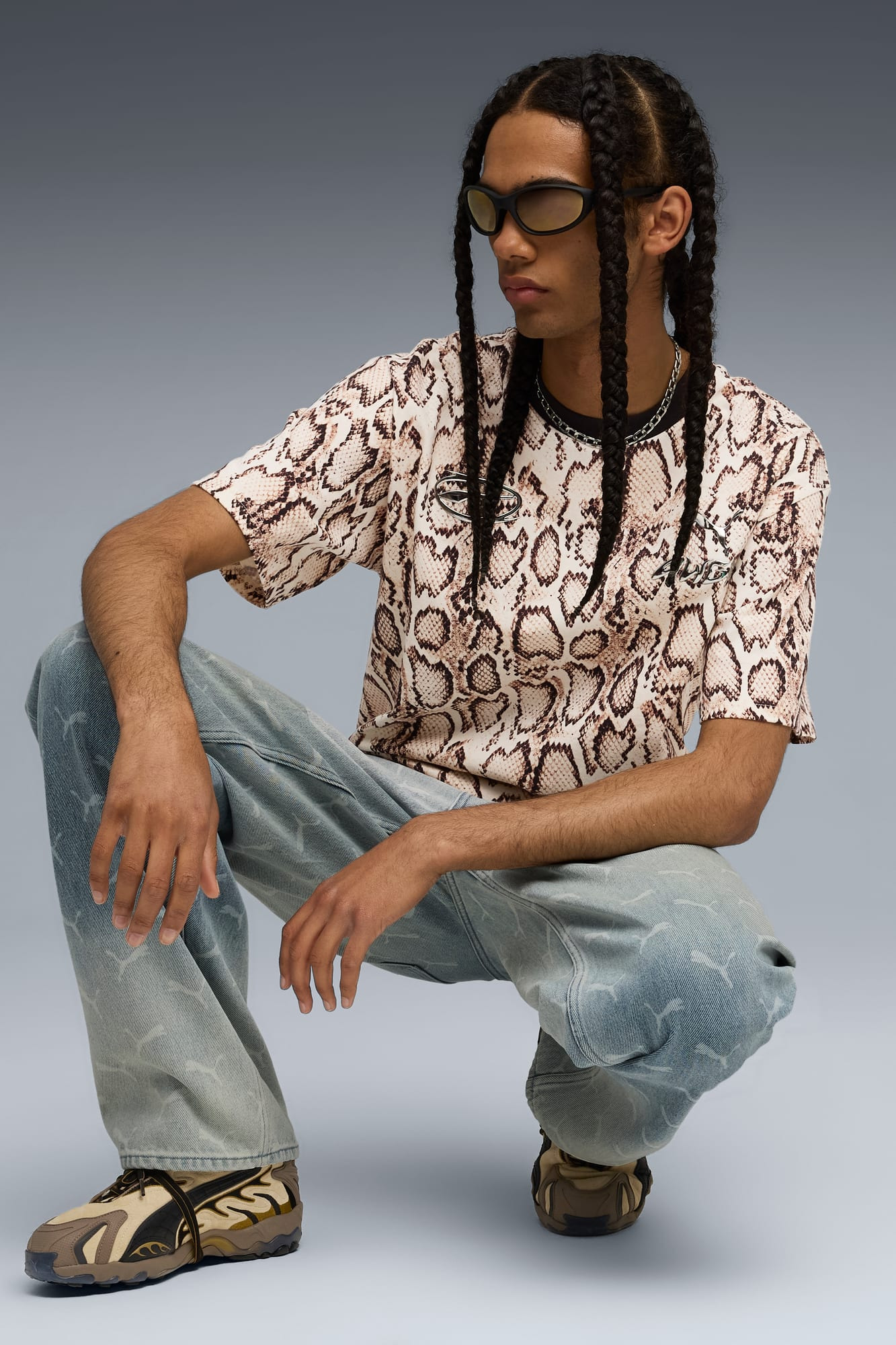 A$AP ROCKY x PUMA Men's Snake Skin Tee - 5