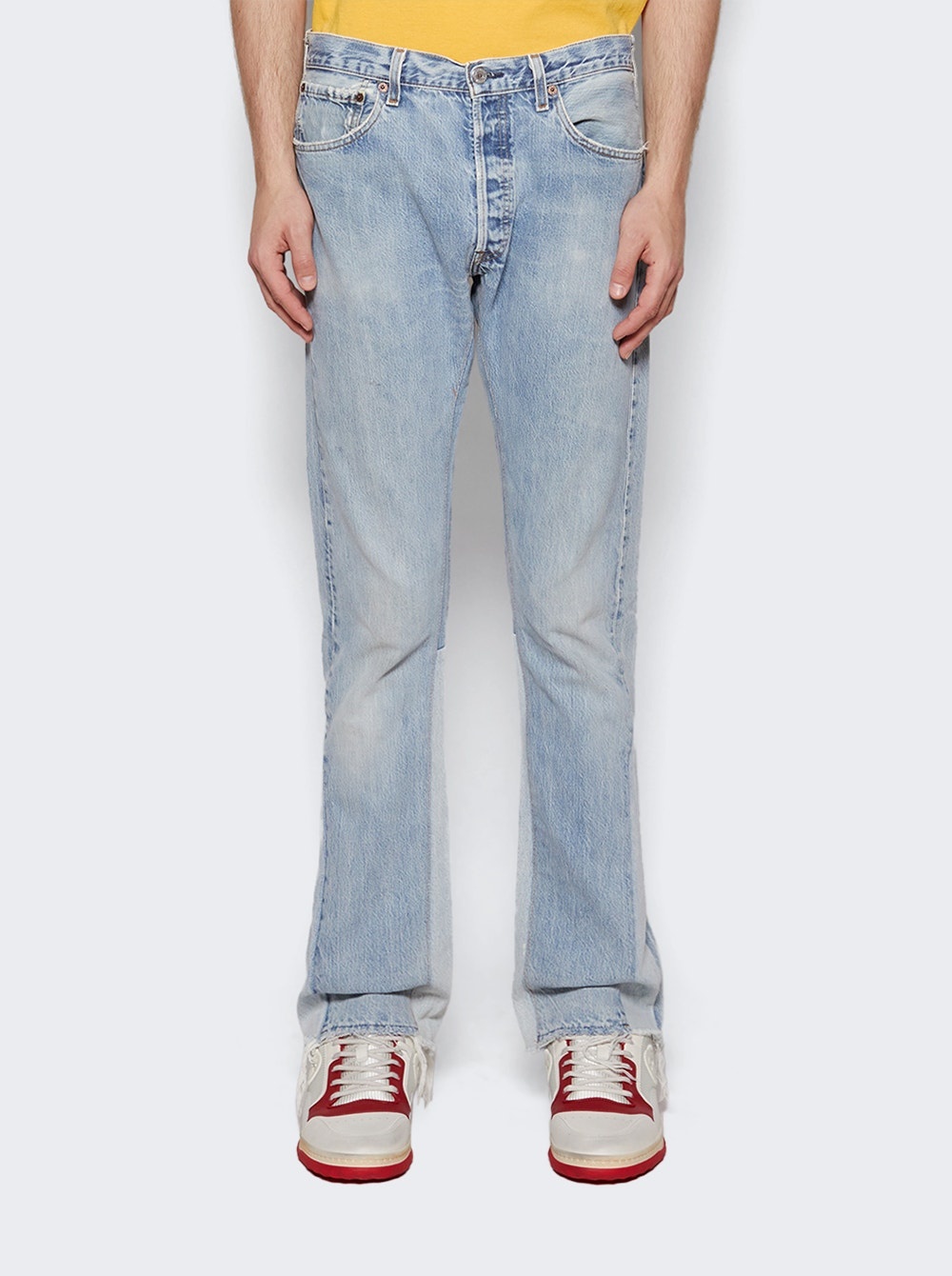 La Flare Jeans Washed Denim - 3