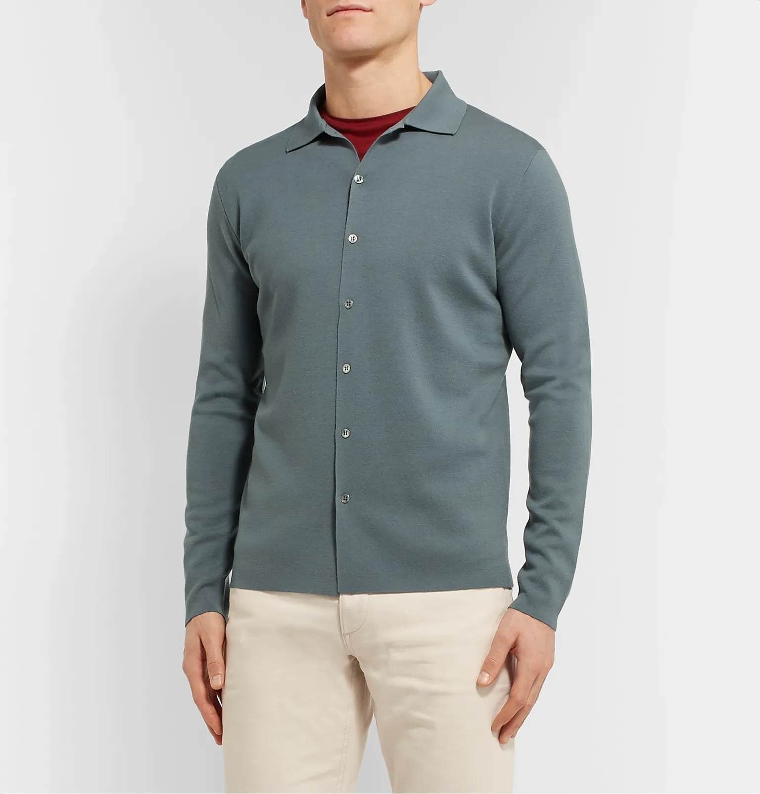 Empire Slim-Fit Wish Virgin Wool Shirt - 10