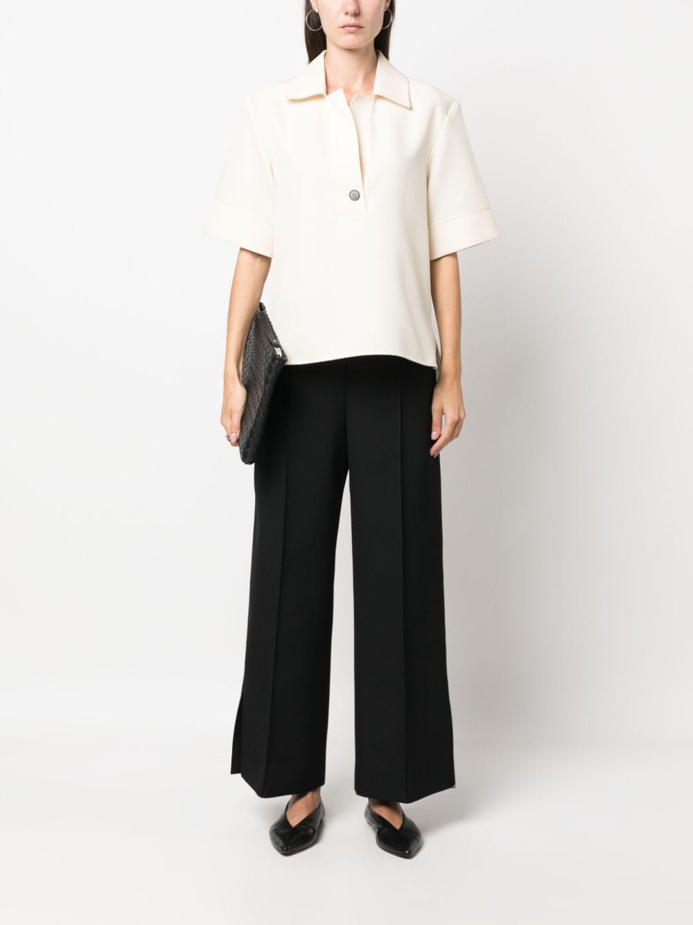 mid-rise wool tailored trousers - 2