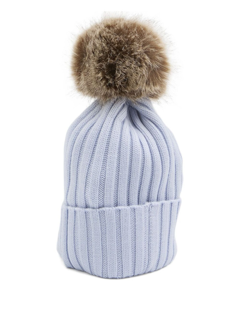 Moncler ribbed-knit pom-pom beanie outlook