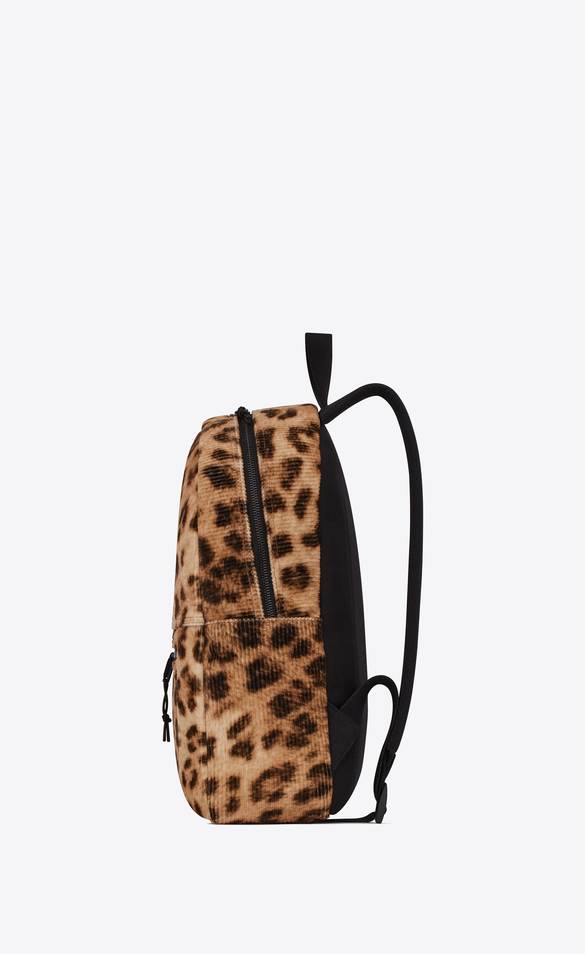 nuxx backpack in ribbed leopard print velvet - 3