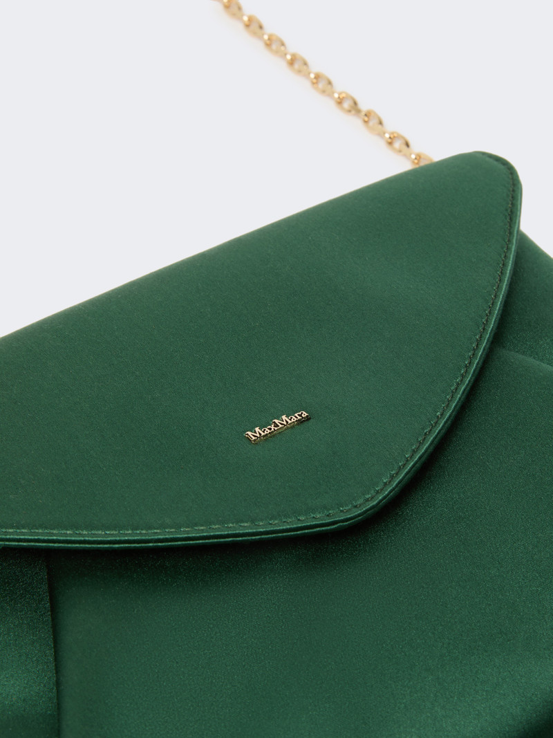 ENVELOPE Viscose and silk satin clutch bag 4
