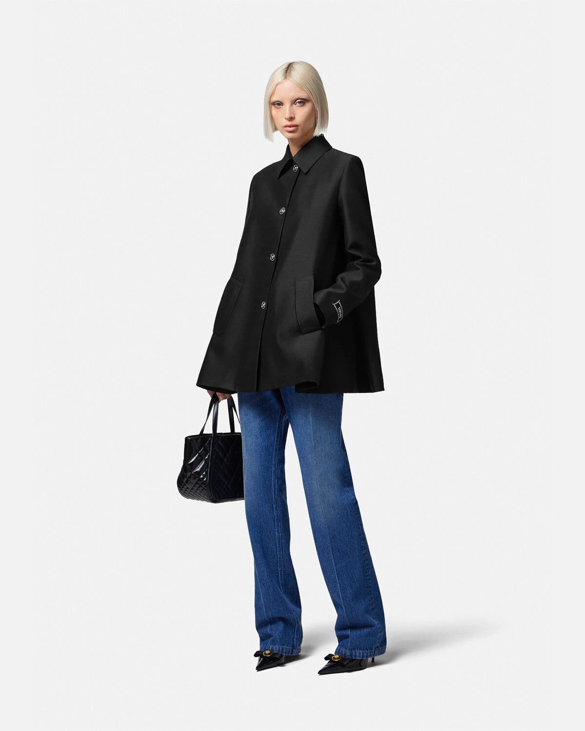 Sculptural Box Pleat Coat - 2