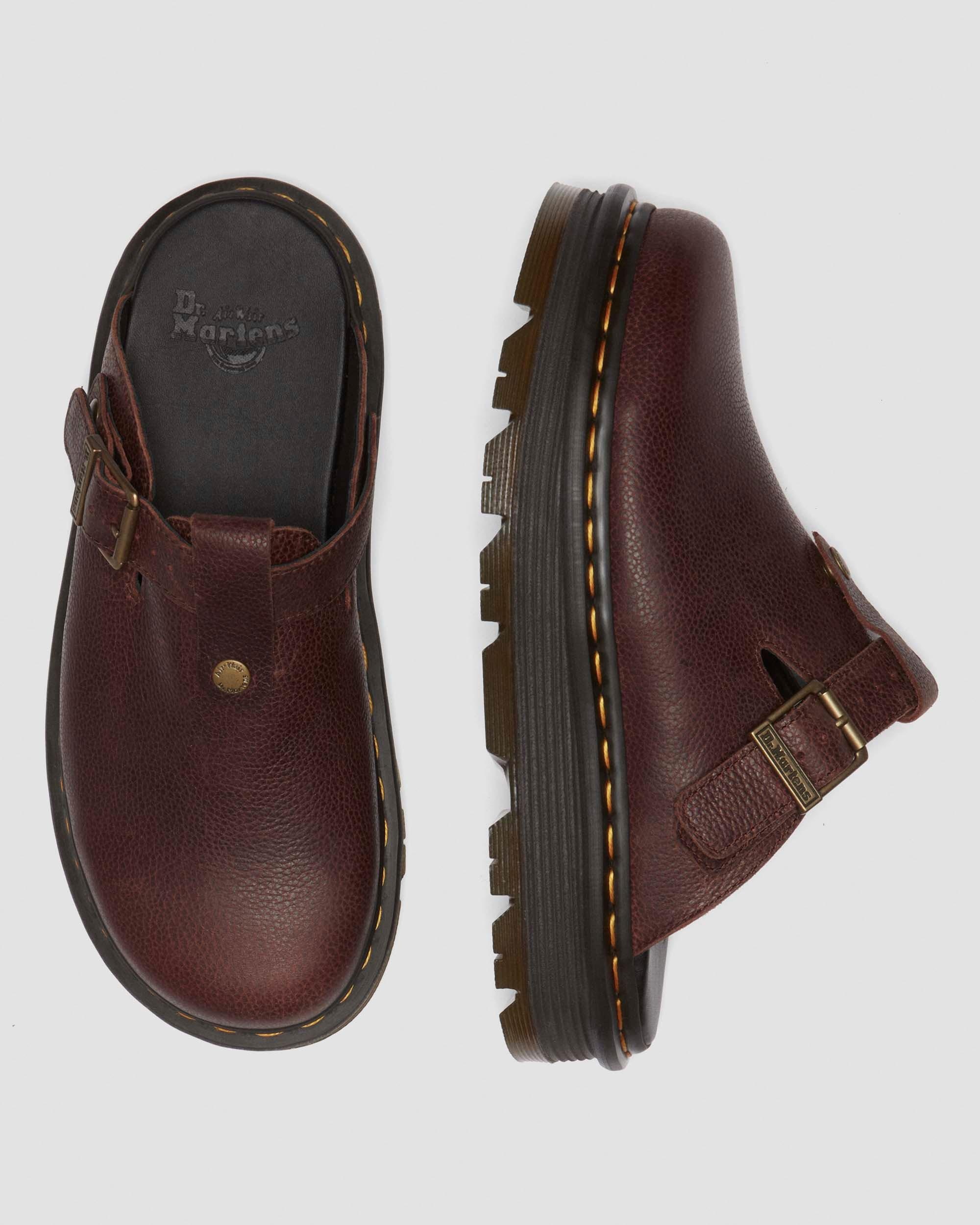Zebzag Rustique Leather platform mules - 2