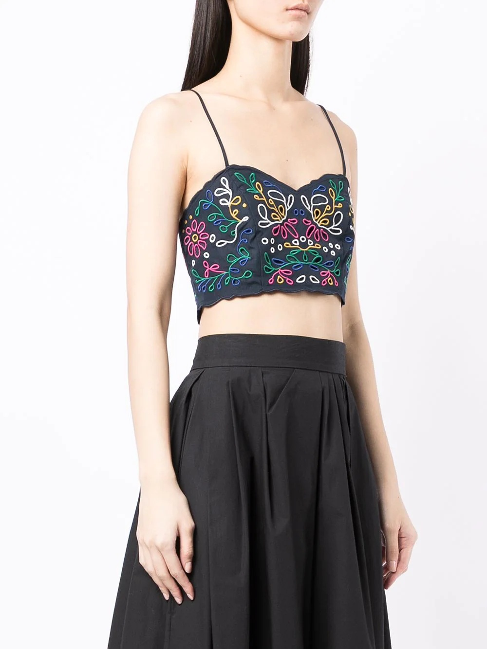 embroidered cotton top - 3