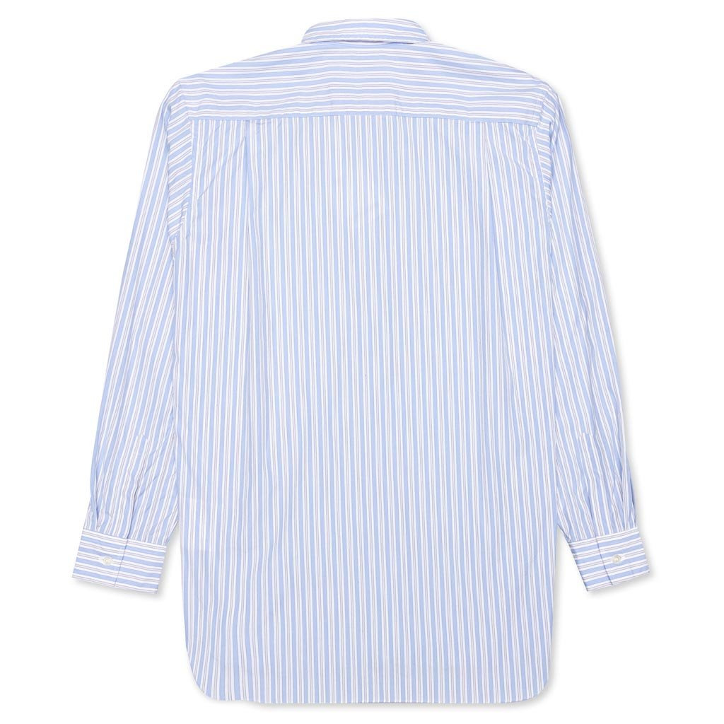 COMME DES GARCONS PLAY BUTTON DOWN - LIGHT BLUE/WHITE - 2