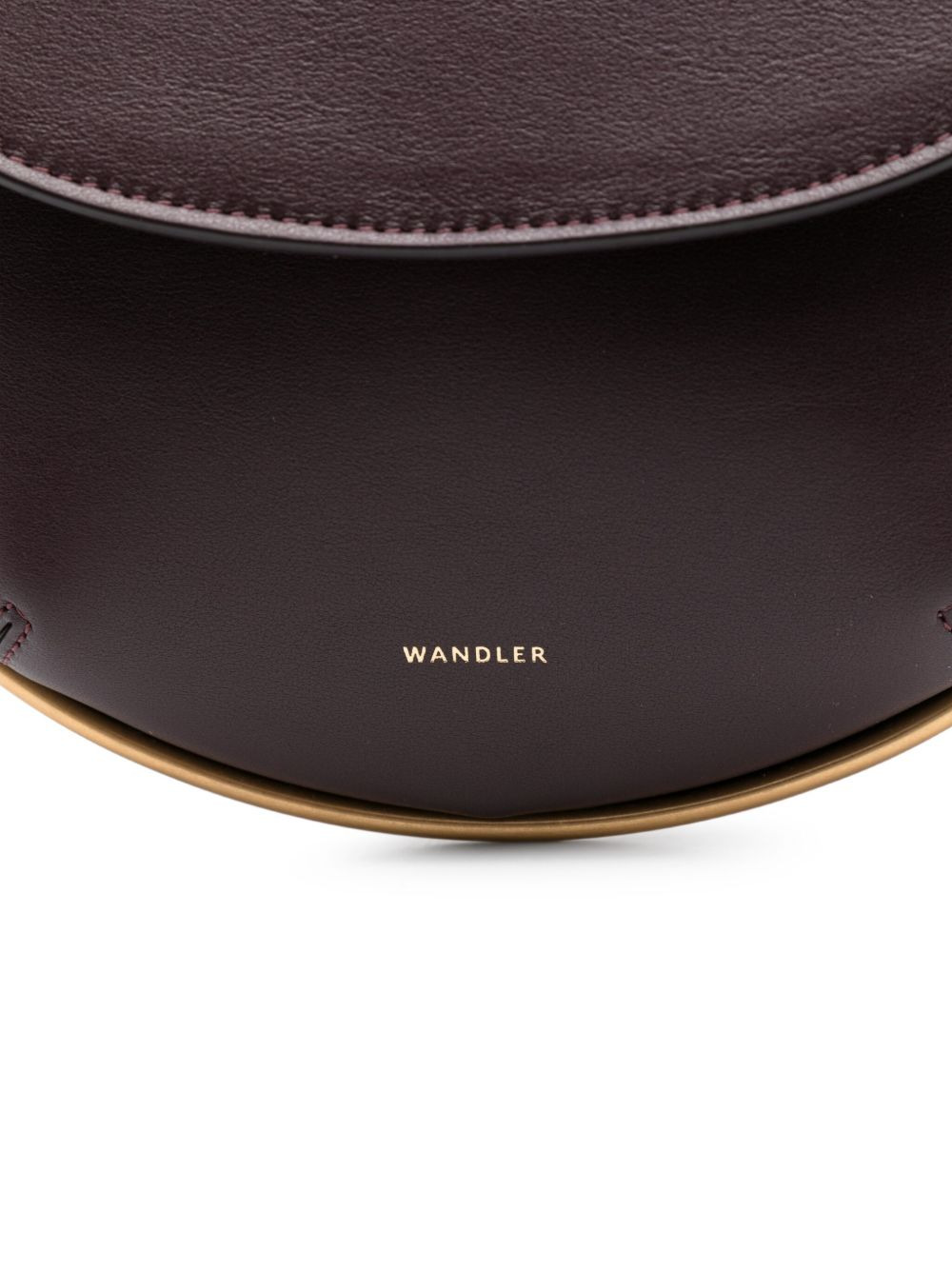 mini Kate crescent-frame calf leather bag - 4