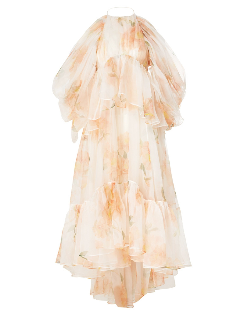 NATURA GATHERED MIDI DRESS - 1