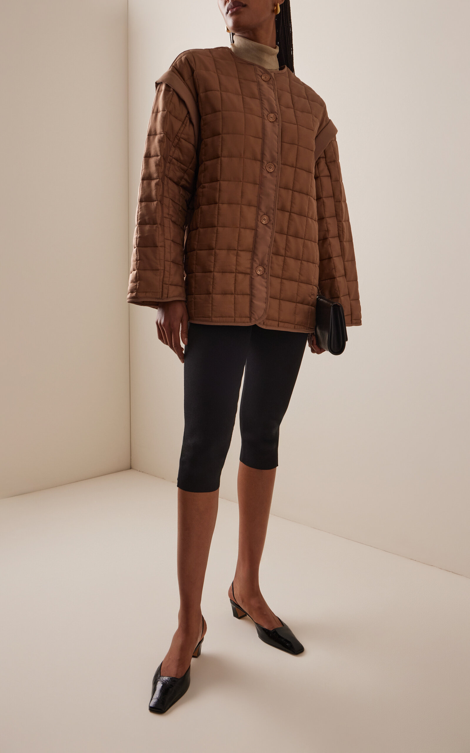Edith Quilted Jacket brown - 2