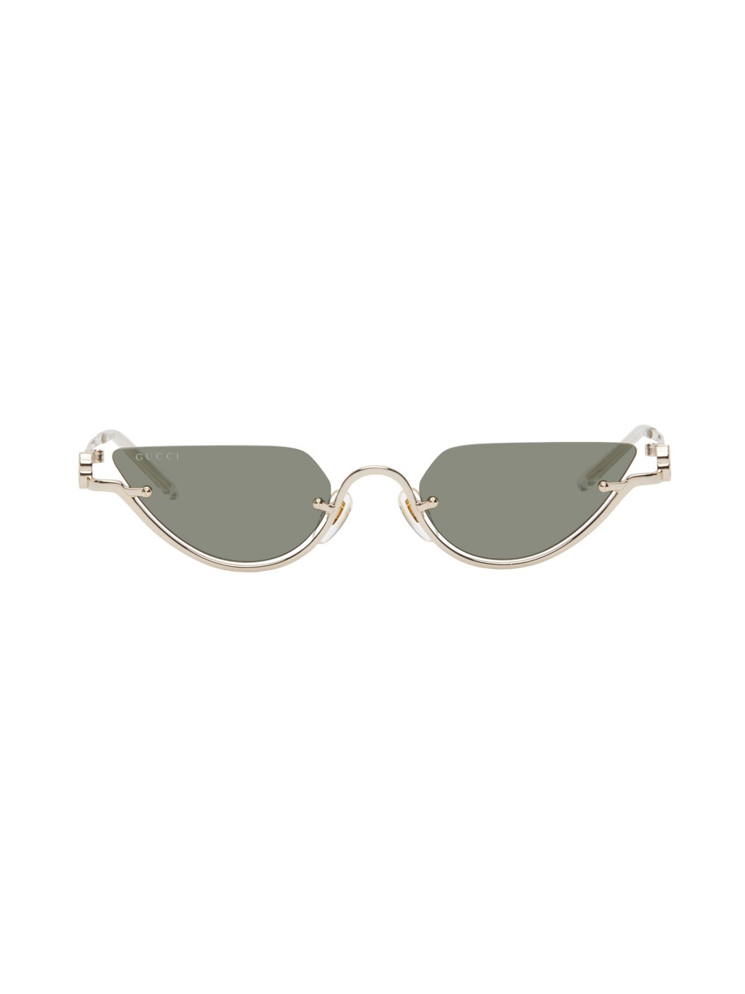 Gold Cat-Eye Sunglasses - 1