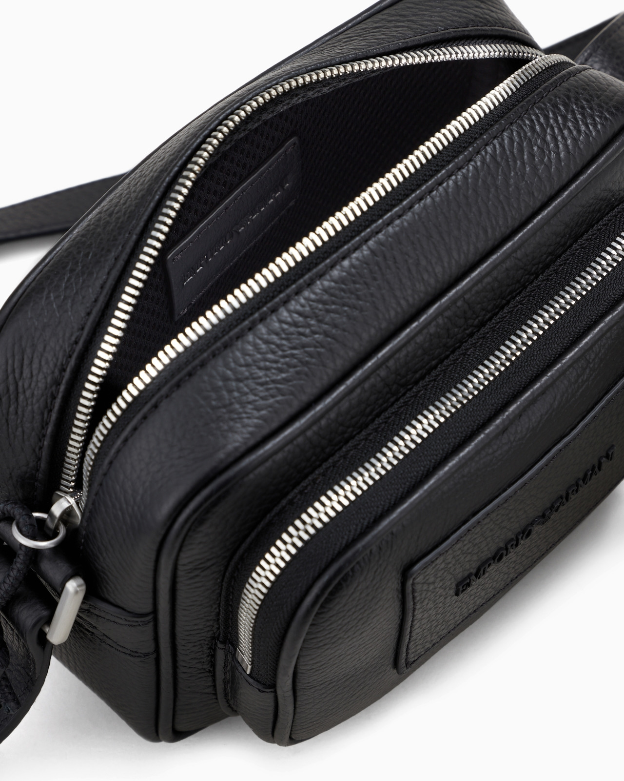 Tumbled-leather camera case with shoulder strap - 4