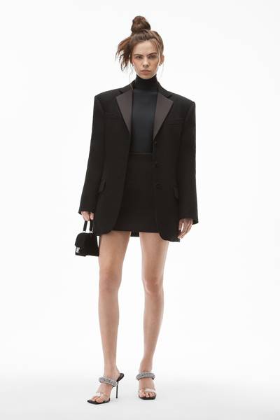 Alexander Wang OVERSIZED QUILTED BLAZER COAT IN DENIM outlook