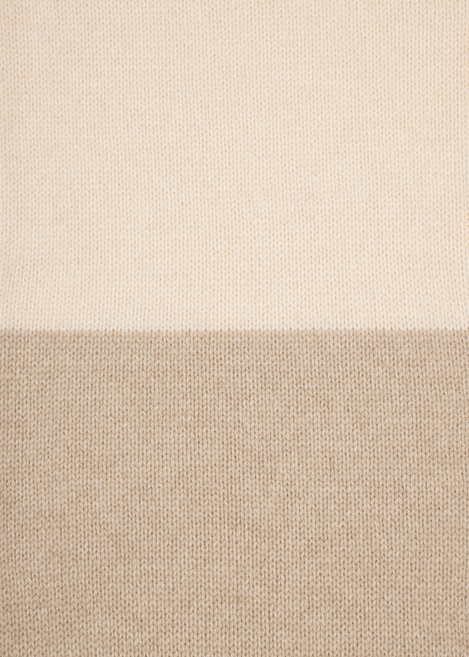 Oatmeal 'Signature Stripe' Wool Scarf - 2