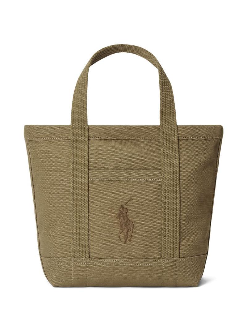 embroidered-logo tote bag 1