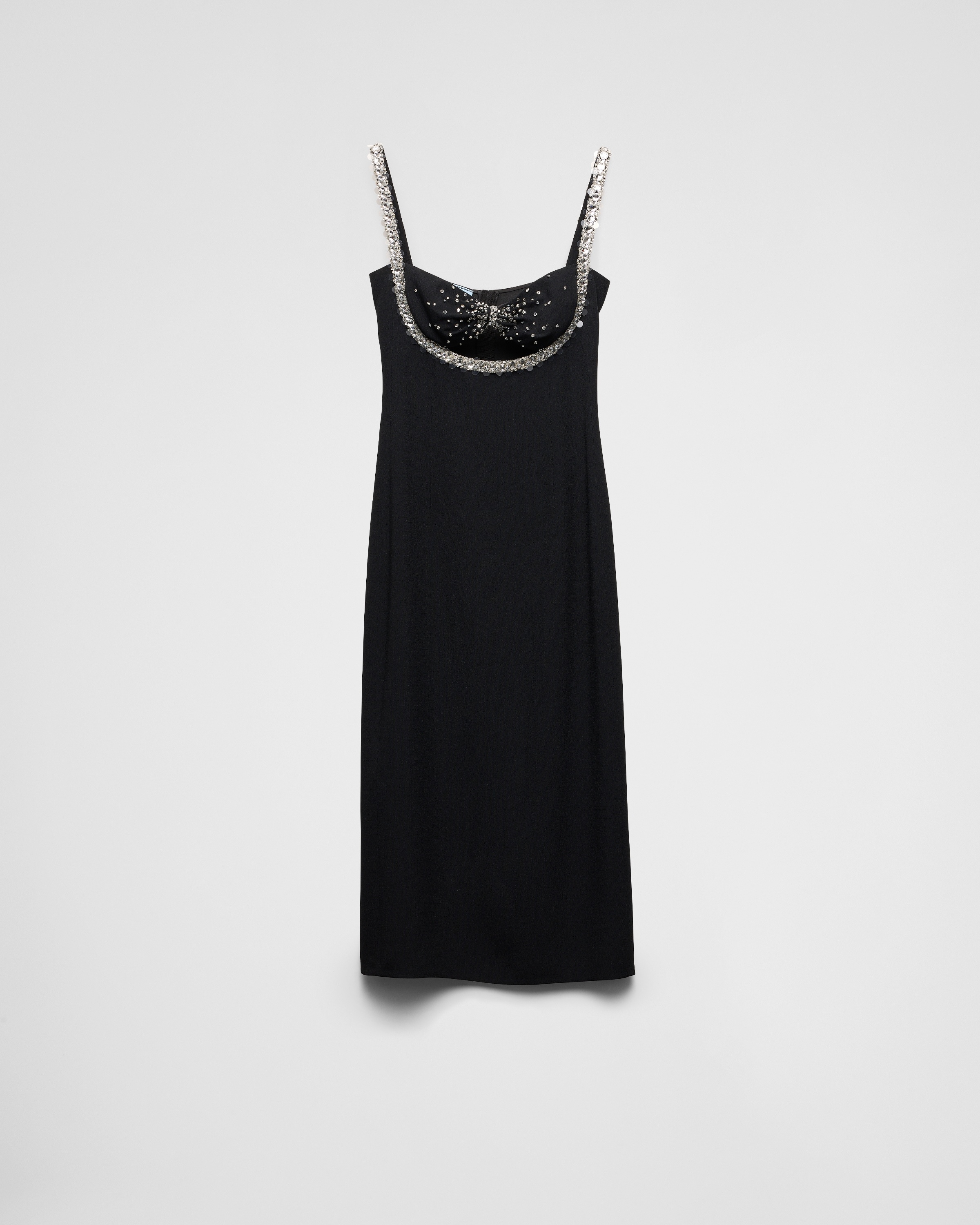 Embroidered sablé dress - 1