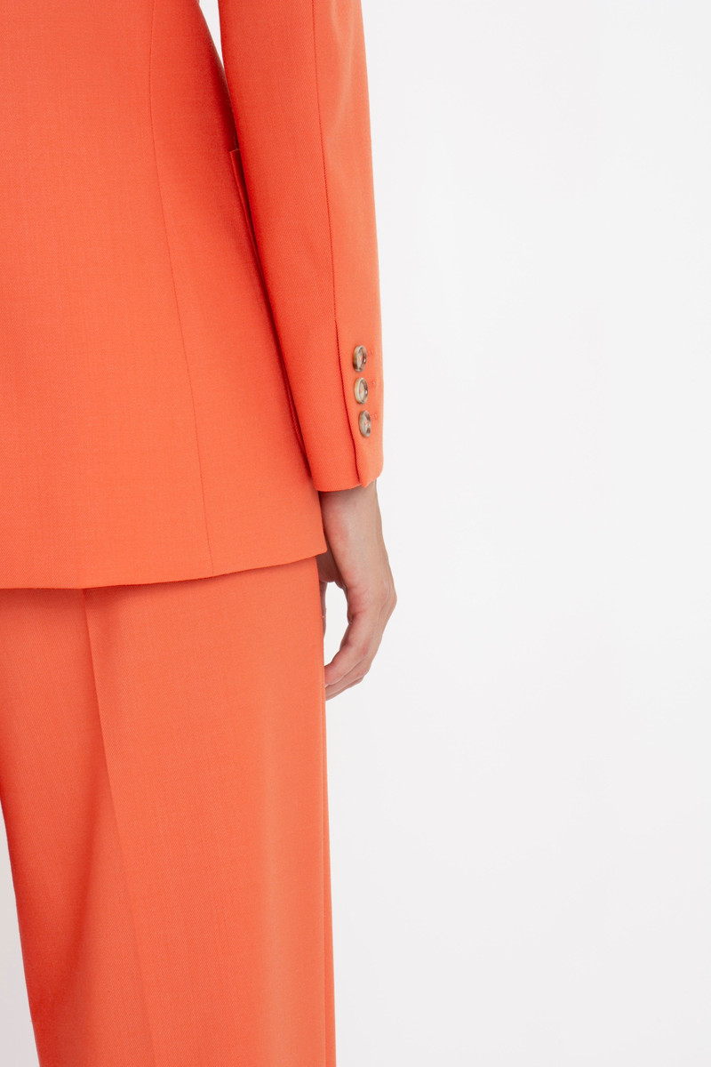 Patch Pocket Jacket In Papaya 6