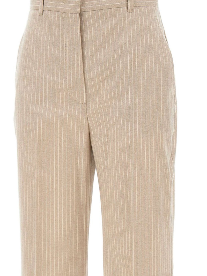pinstripe pleated trousers 4