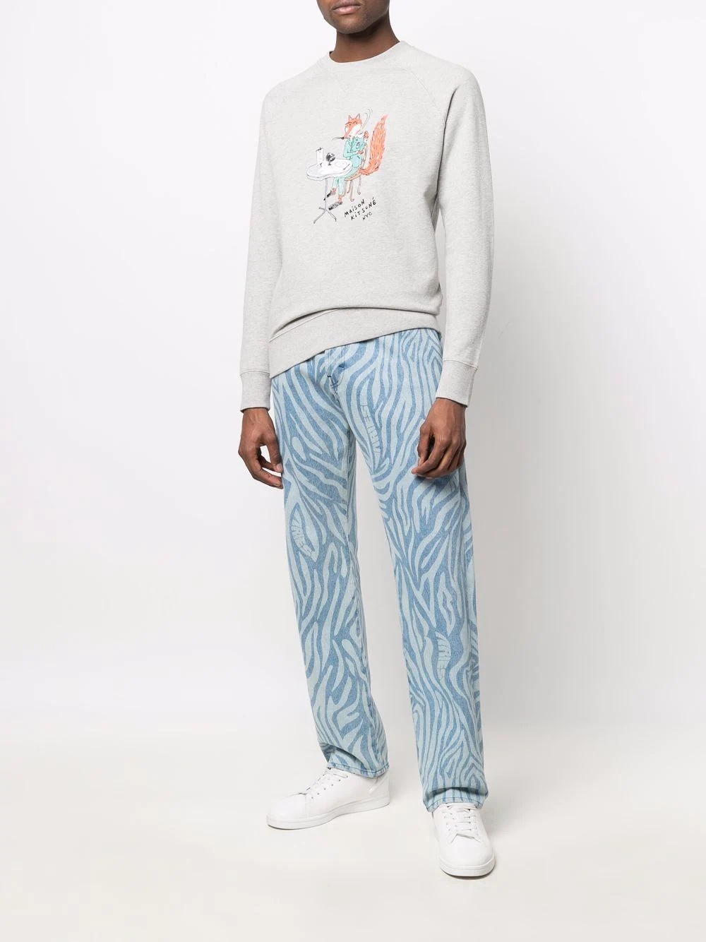 cotton graphic-print sweatshirt - 2