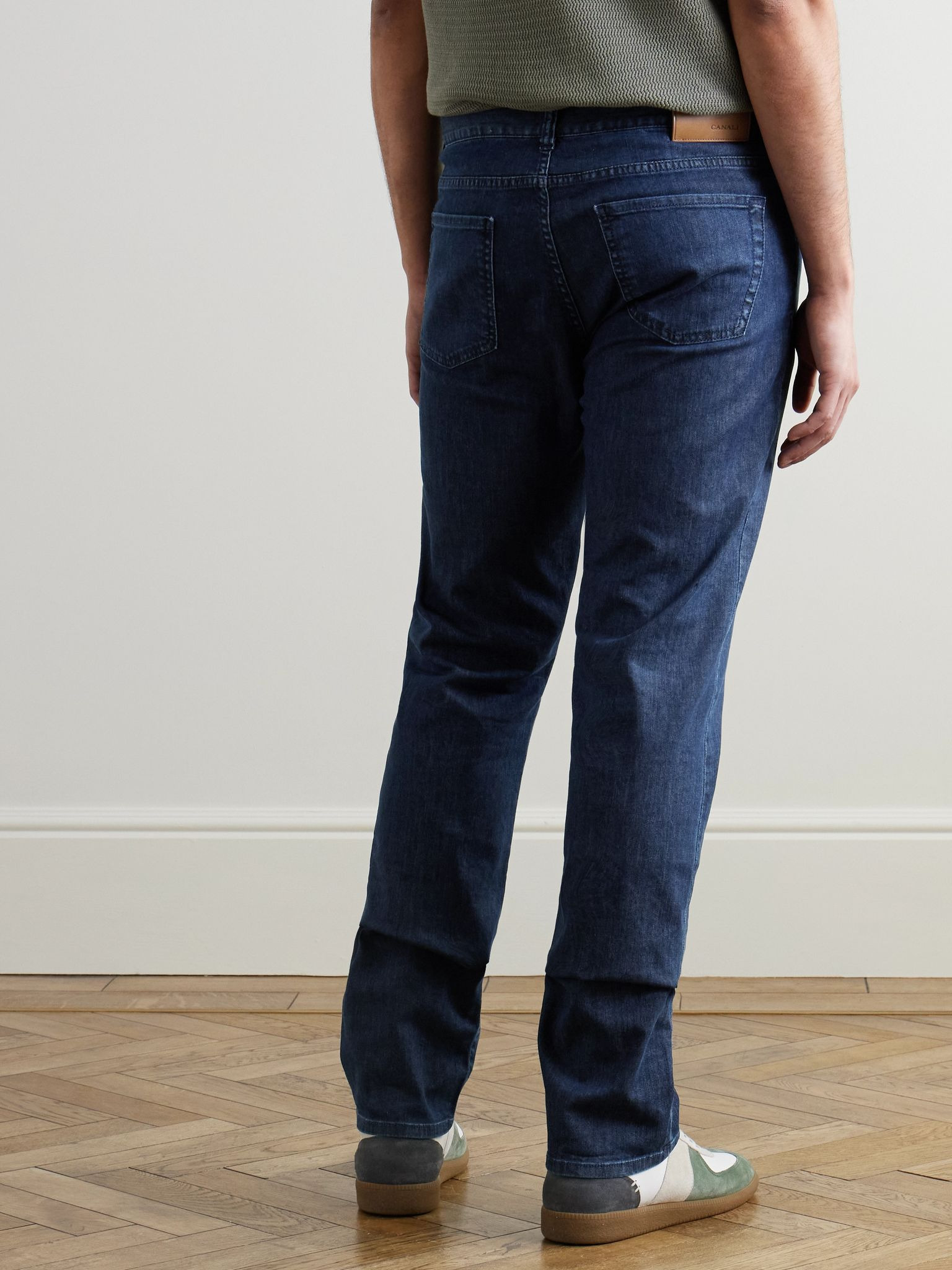 Slim-Fit Straight-Leg Jeans Blue - 4