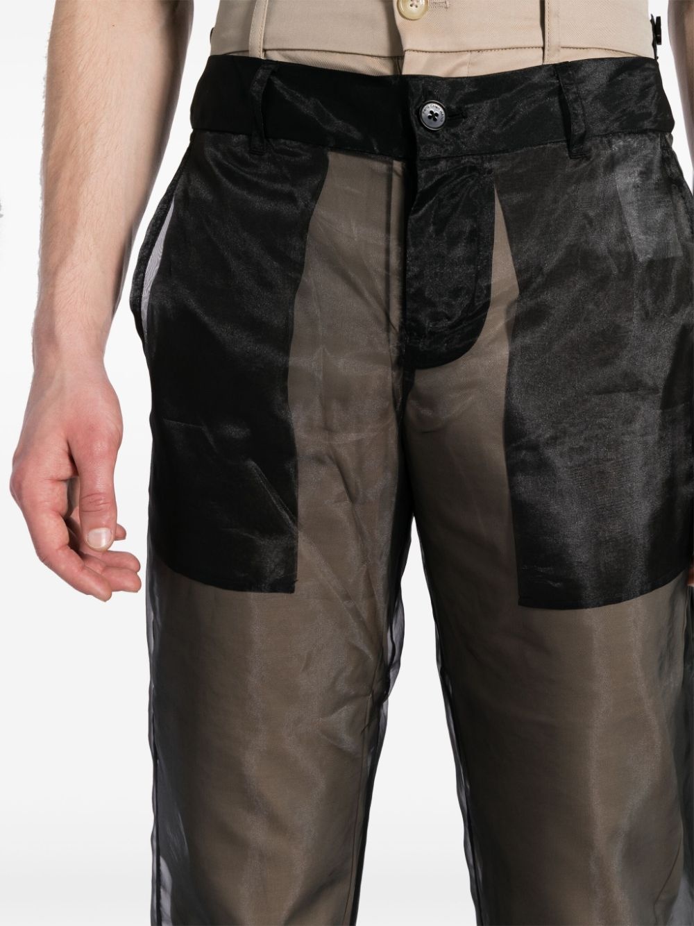 reversible layered trousers - 5