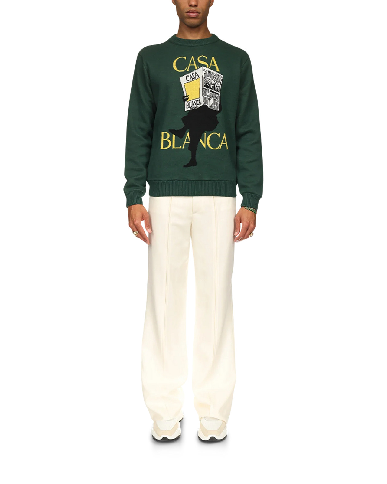 Casa Times Intarsia Jumper | Casablanca Paris - 2