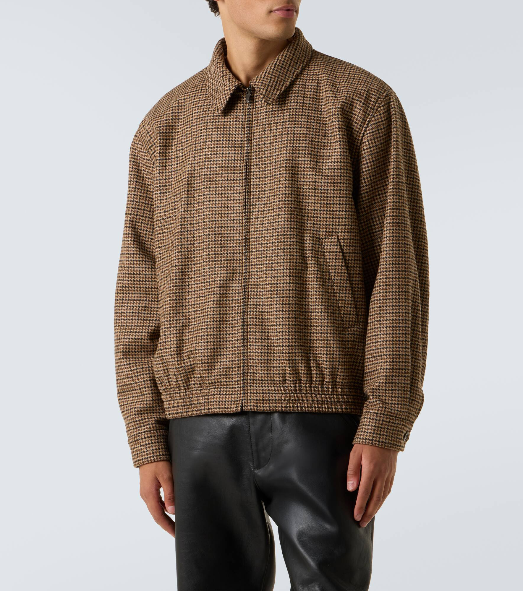Houndstooth blouson - 3