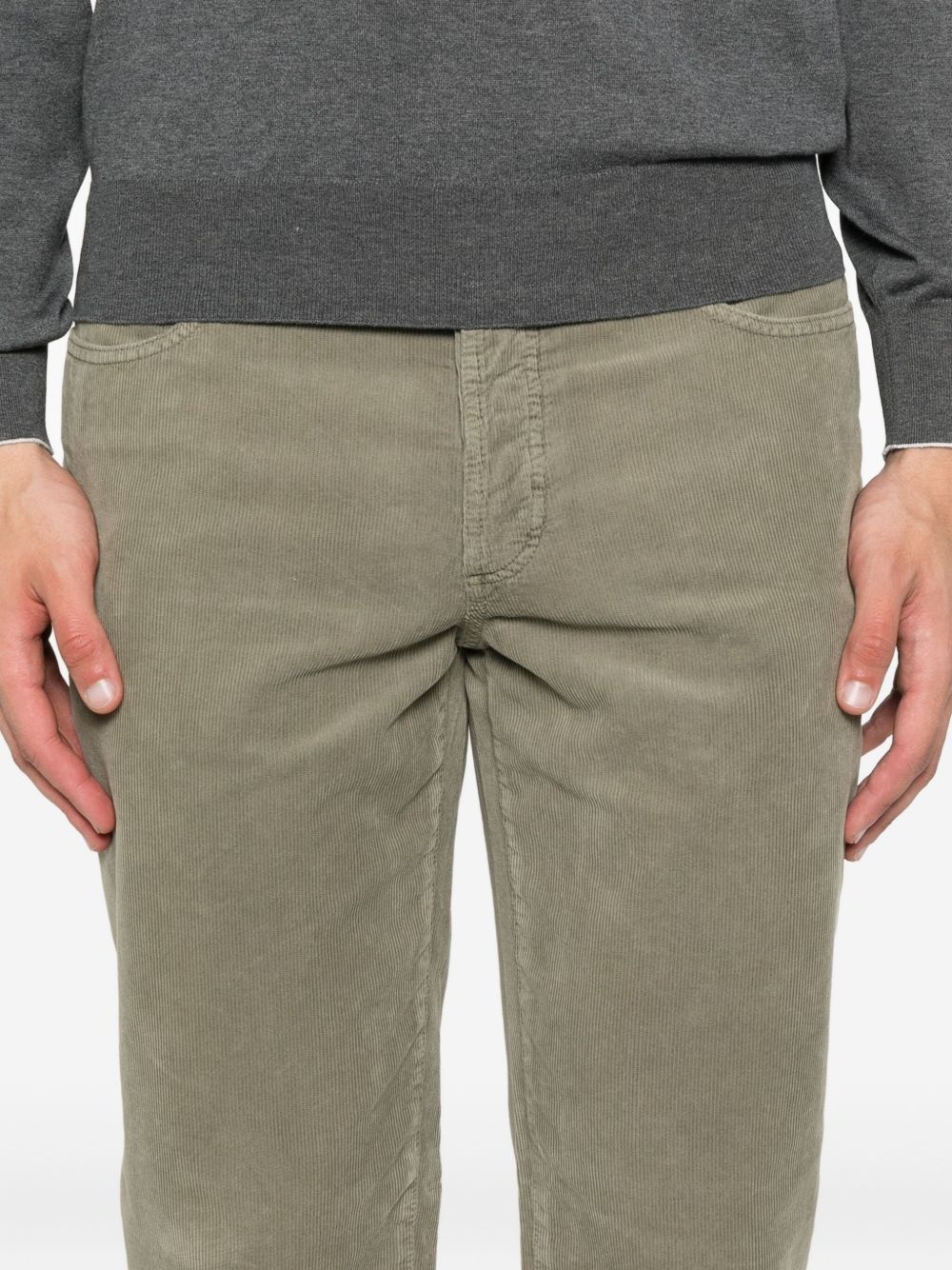 corduroy five-pocket trousers - 5