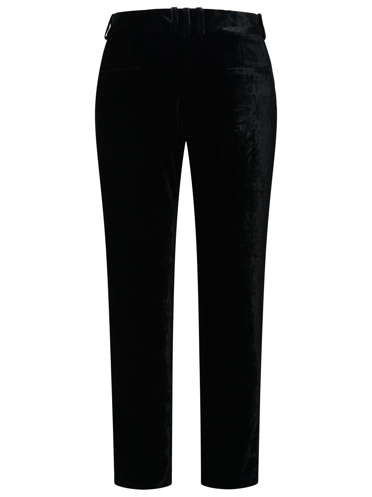 Balmain Black Silk Blend Pants - 3