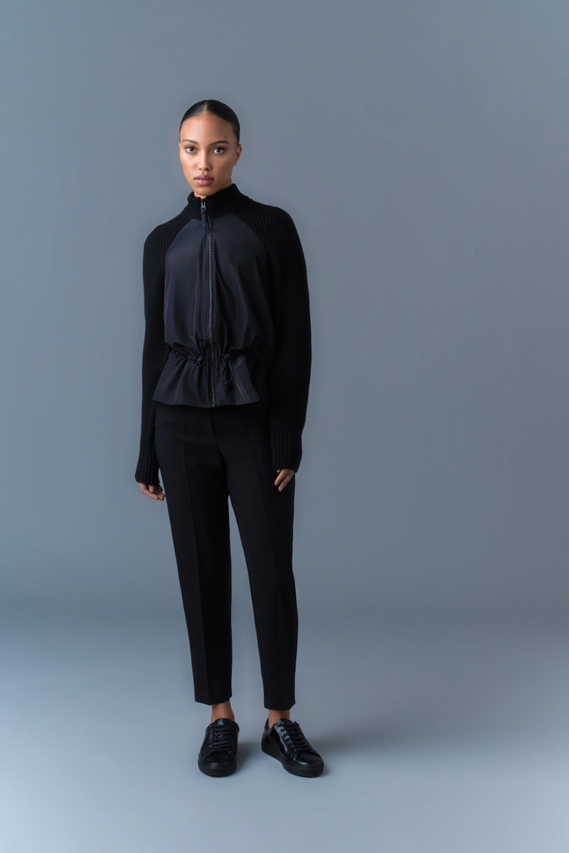 MACKAGE JORANE Mixed Media Zip Jacket outlook
