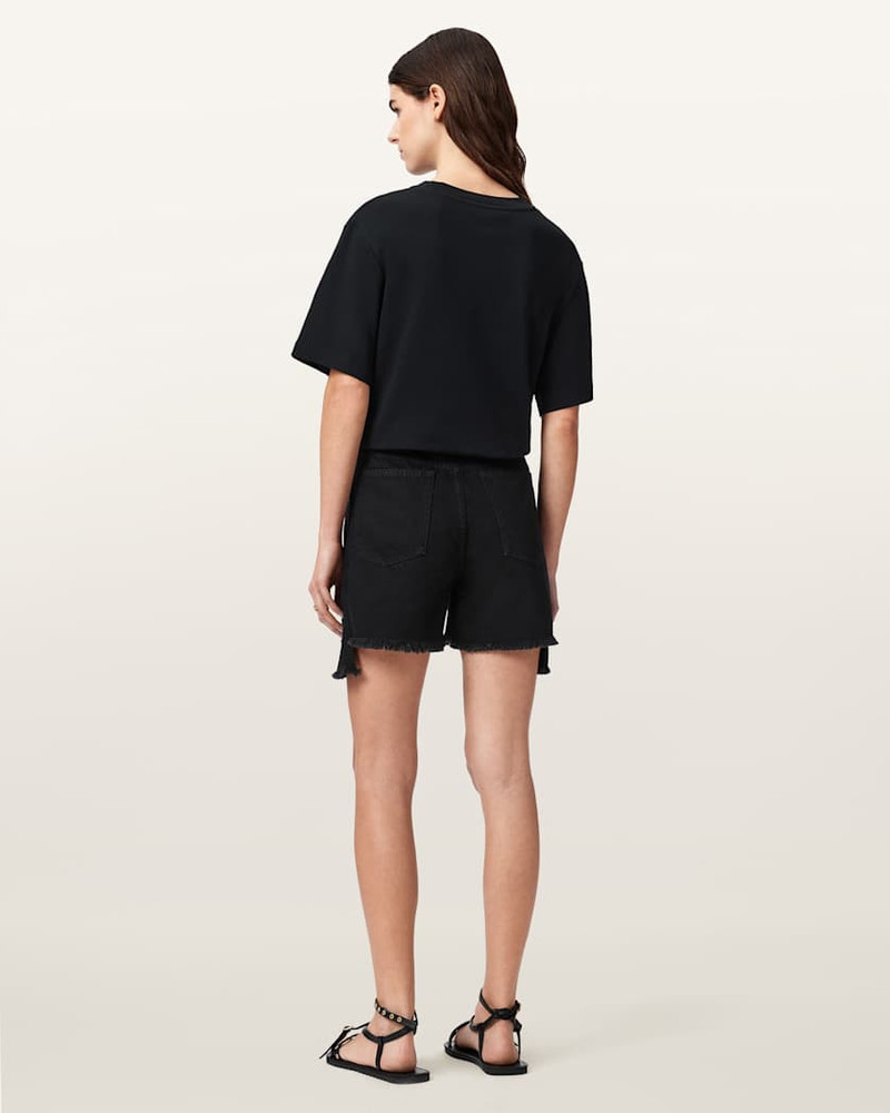 FRANKIE HIGH WAISTED DENIM SHORTS 6