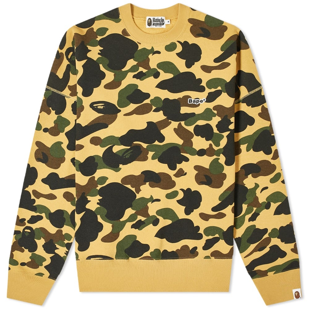 A Bathing Ape 1st Camo BAPE Patched Crew Sweat - 1