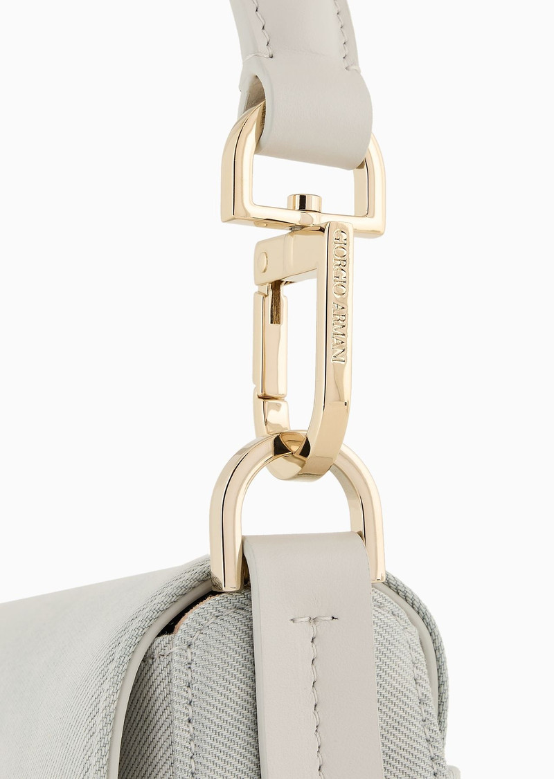 Denim Collection la Prima Soft small denim baguette bag 6