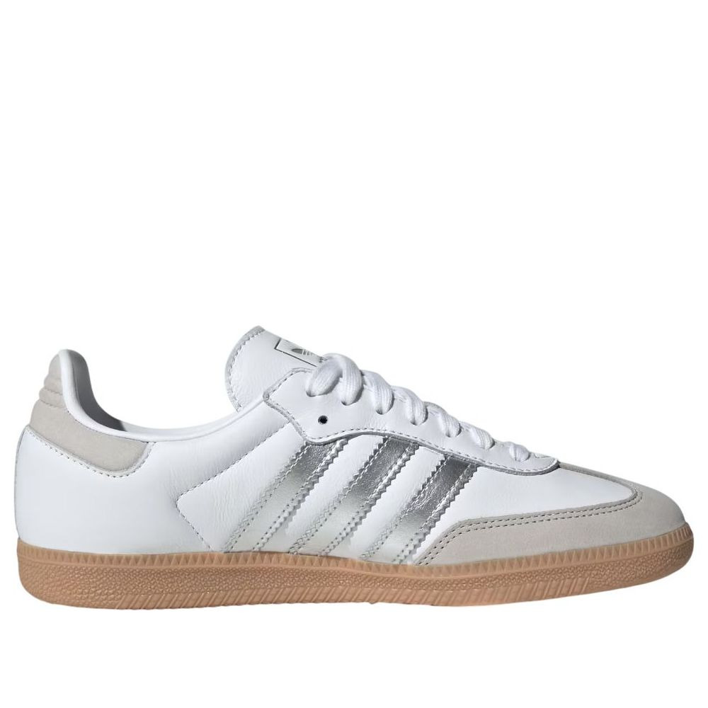 (WMNS) adidas Samba OG 'White Silver Metallic Grey' JI2725 - 2