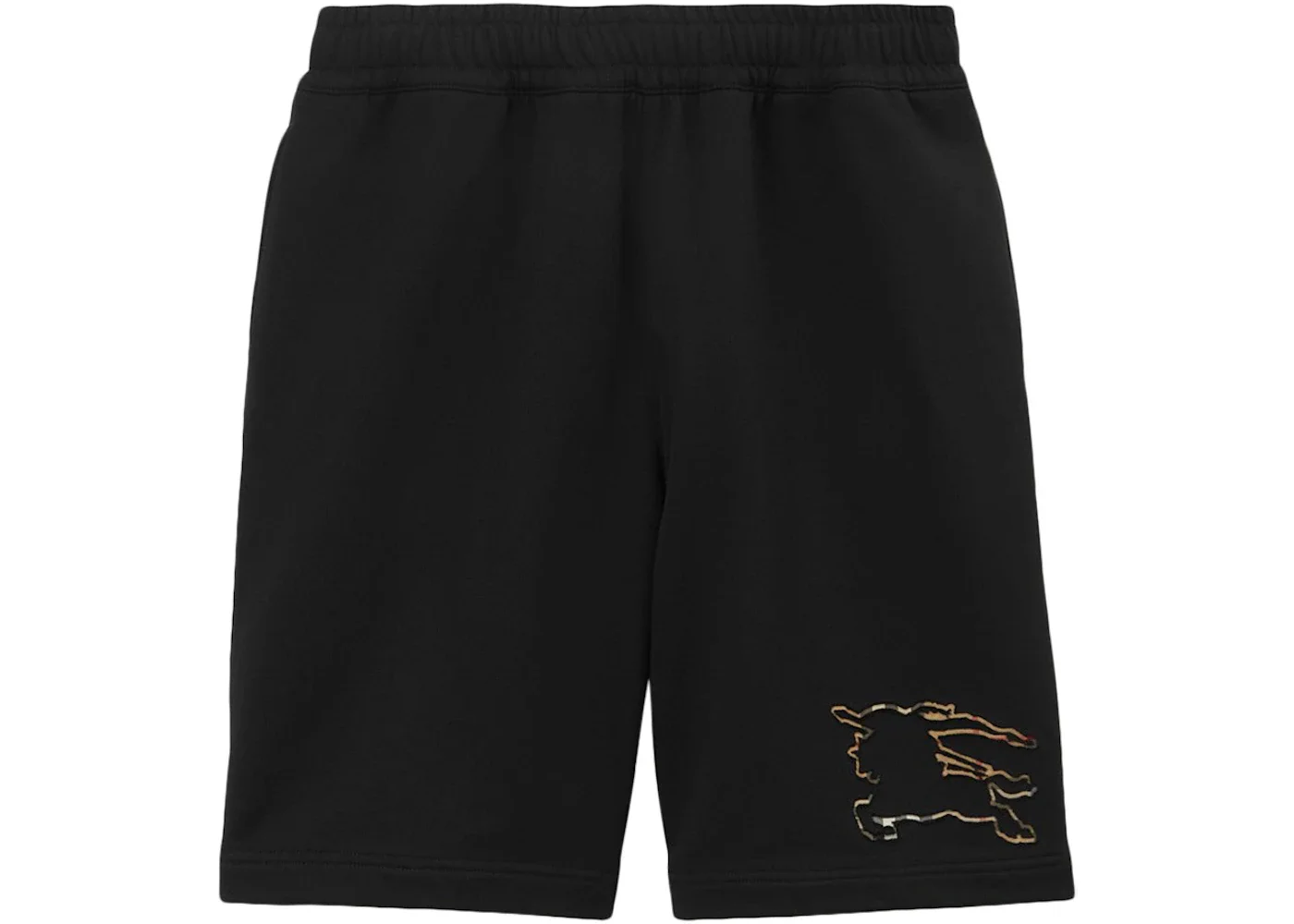Burberry Check EKD Cotton Shorts Black - 1