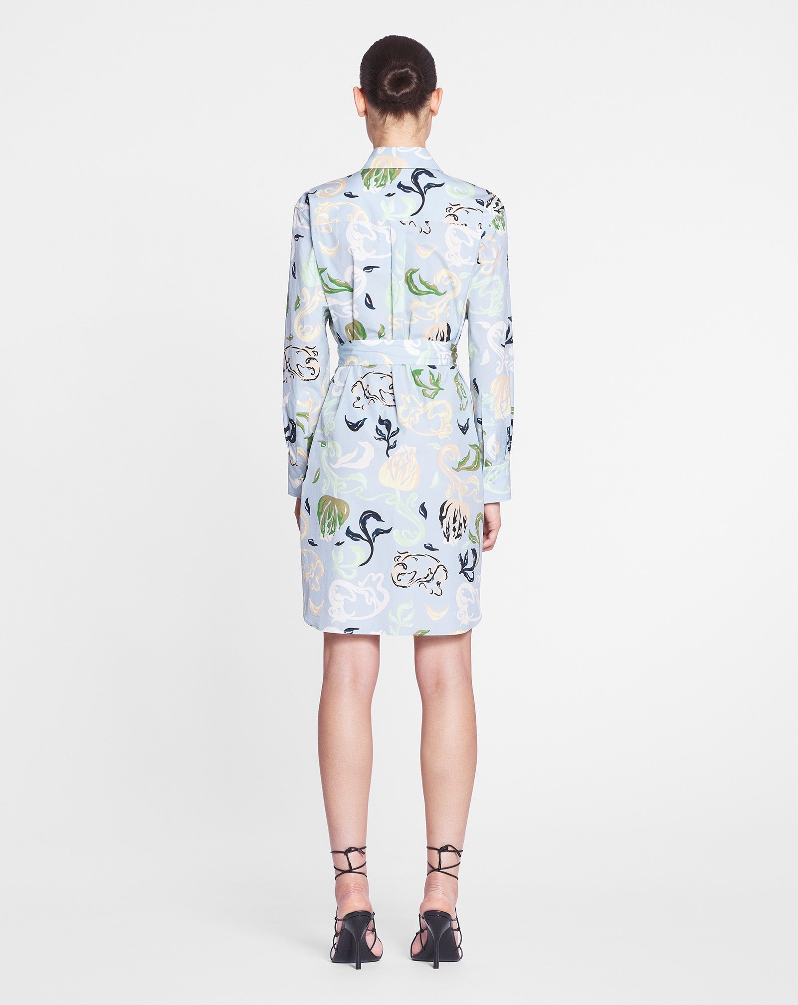 PRINTED SHIRT DRESS - 4