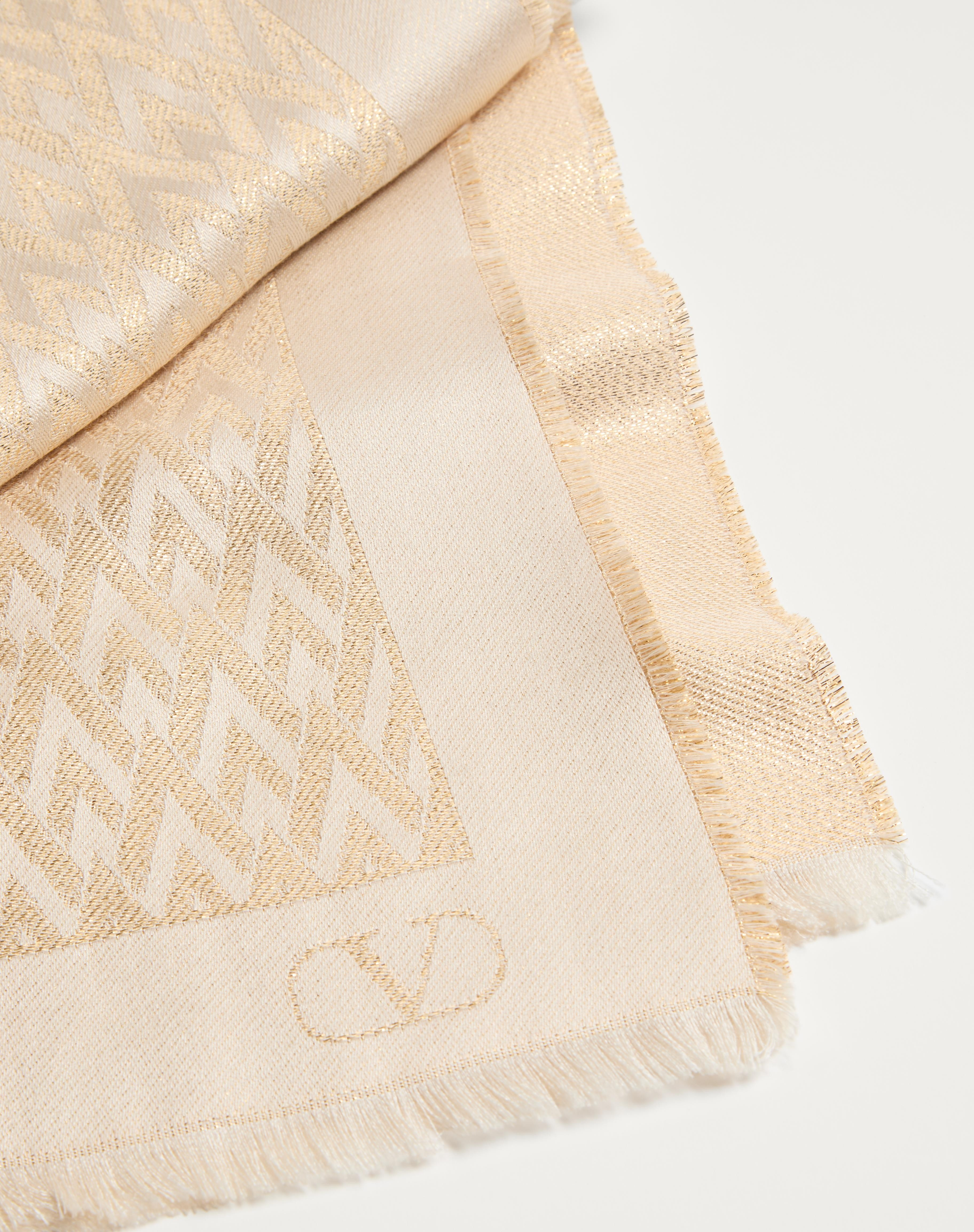 TOUTE LA V STOLE IN SILK, VISCOSE AND CASHMERE - 2