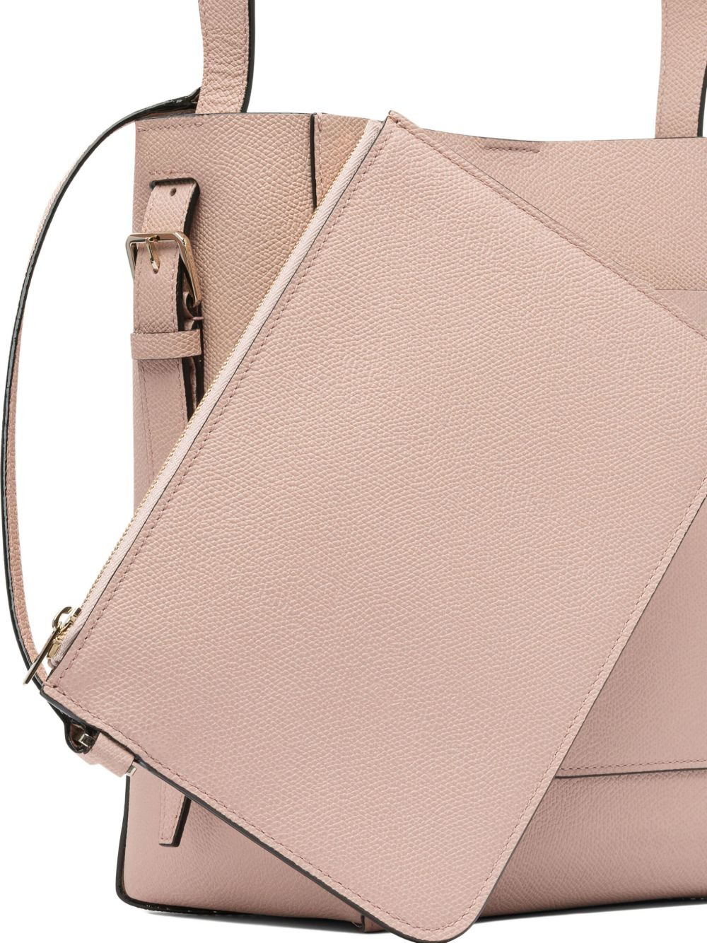 bucket-style leather tote bag - 4