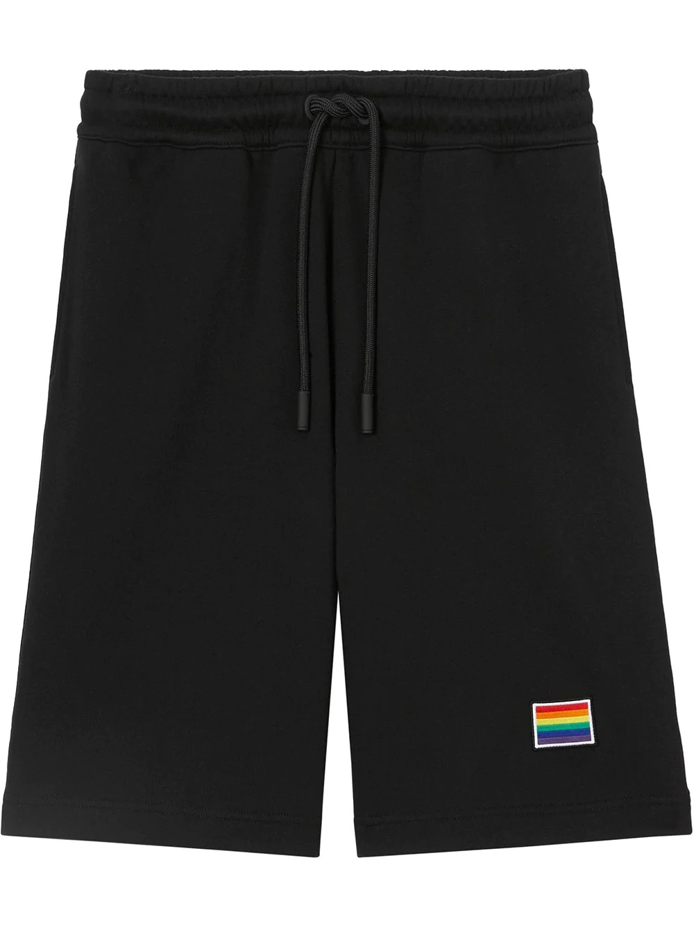 rainbow patch track shorts - 1