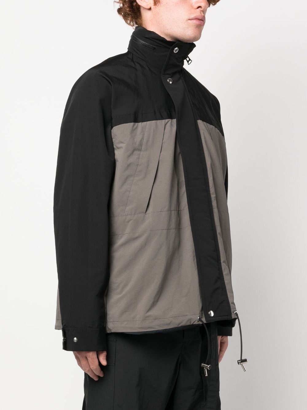 funnel-neck reversible jacket - 3