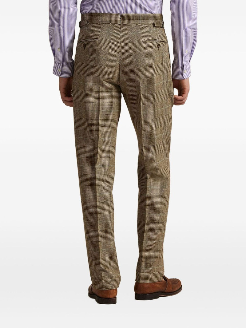 pleated check trousers 4