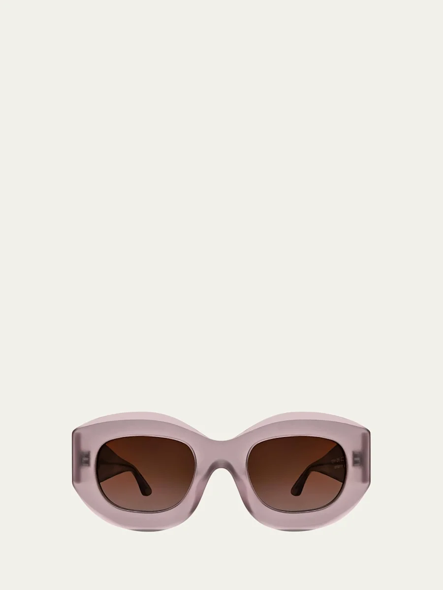 Trophy Oval Acetate Sunglasses - 1