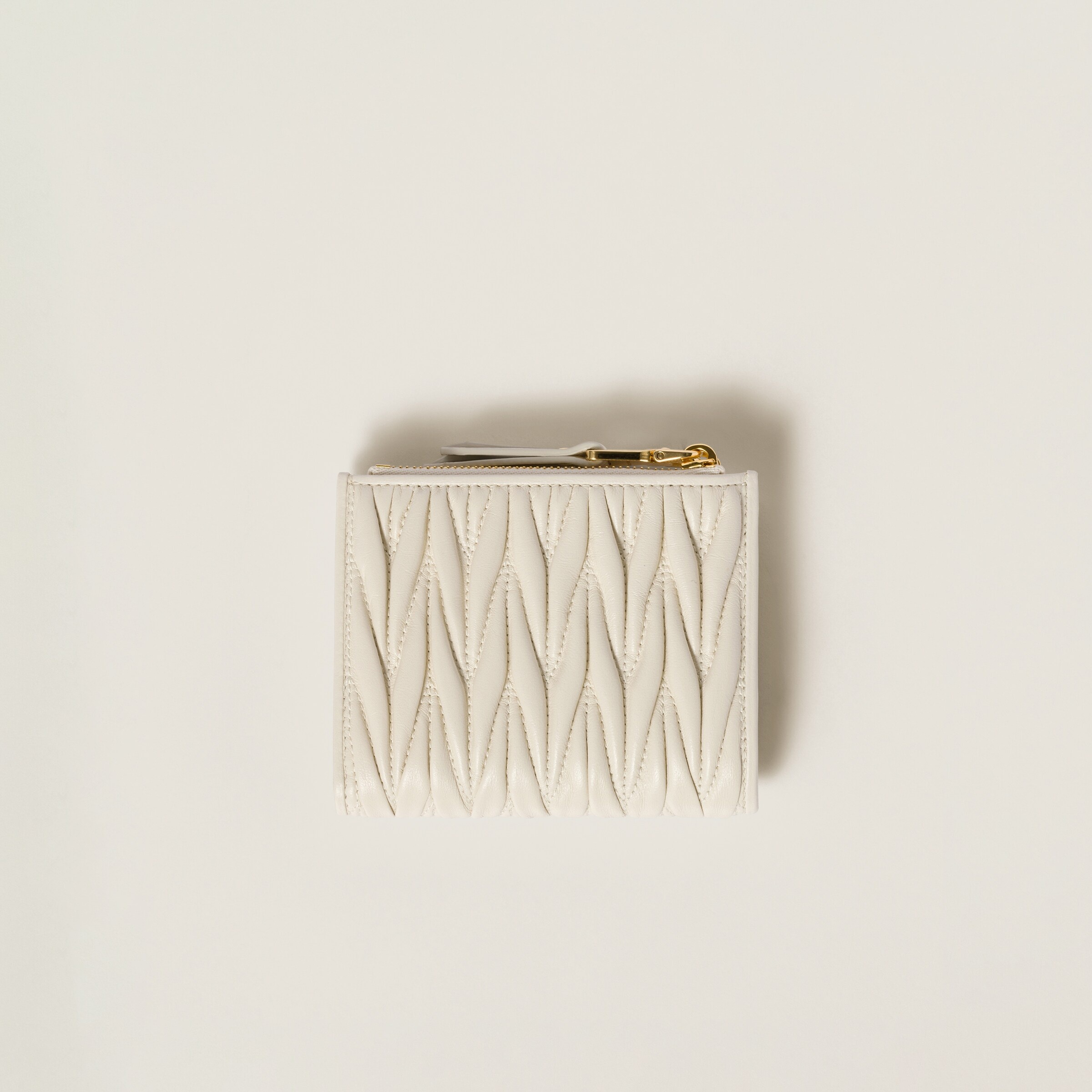 Small wallet in matelassé nappa leather - 3