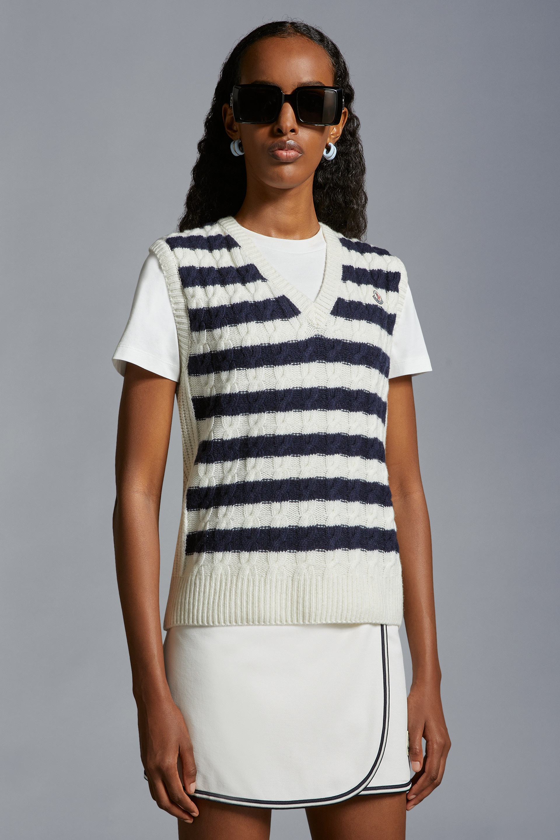Striped Wool Vest - 2