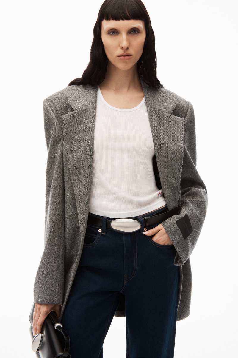 Alexander Wang EZ MID-RISE STRAIGHT-LEG JEAN IN DENIM outlook