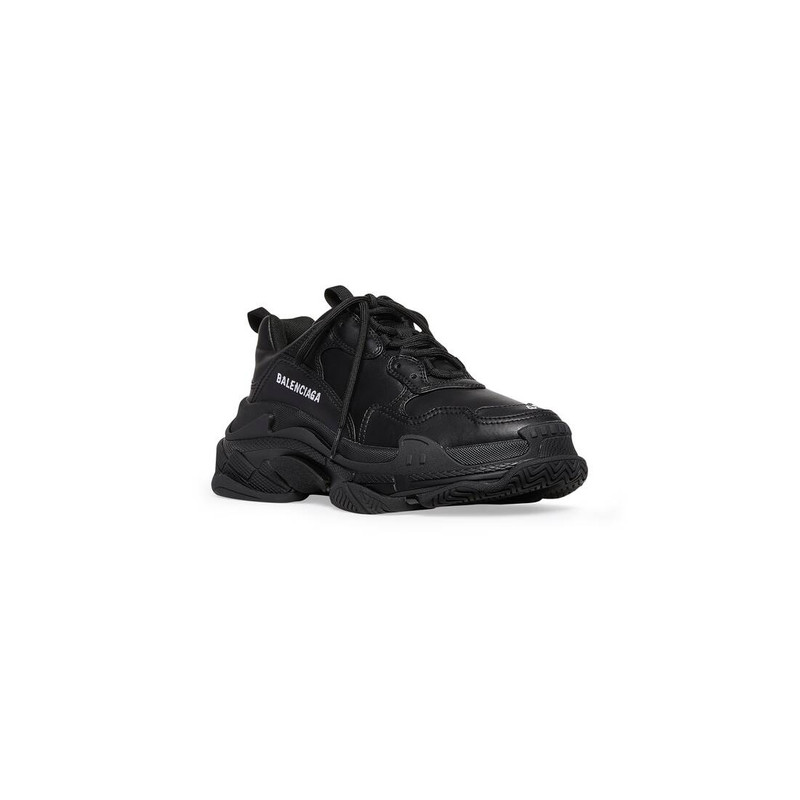 BALENCIAGA Men's Triple S Sneaker in Black outlook